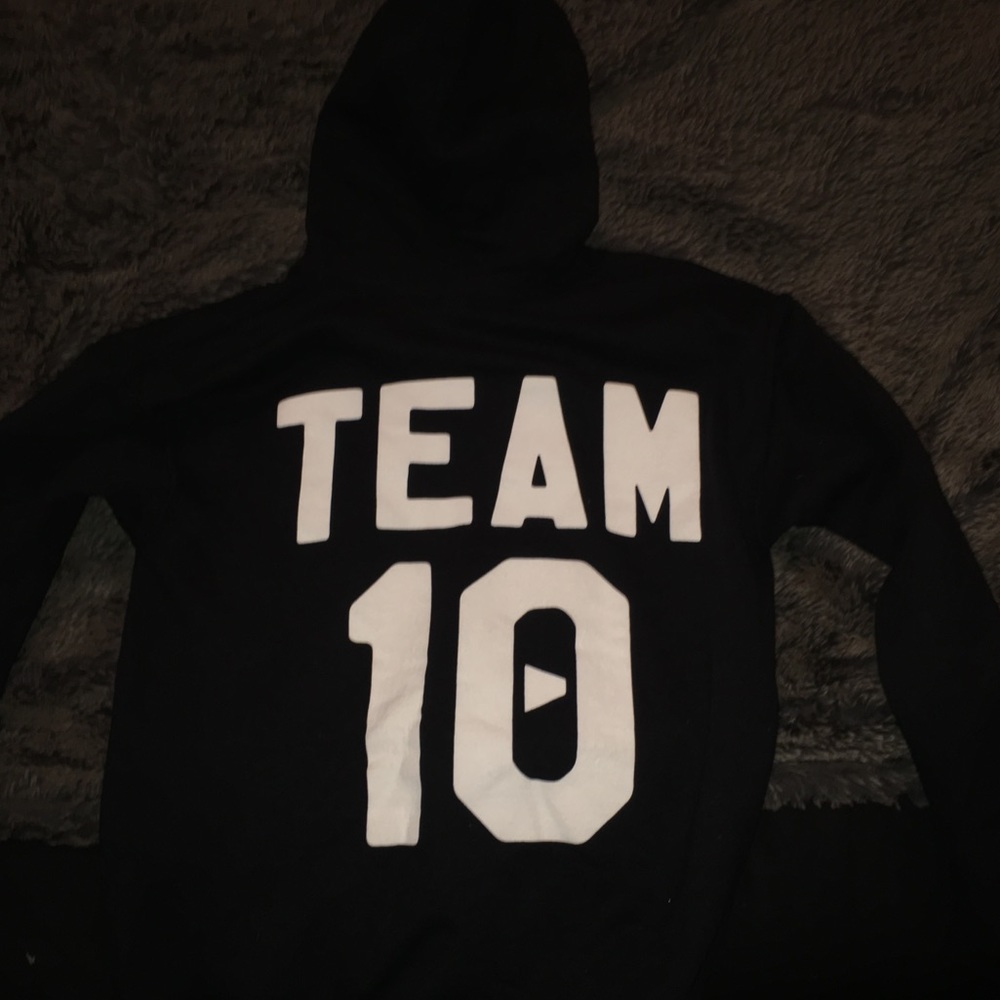 Team 10 youth black hoodie